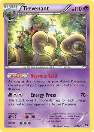 Trevenant 065 - Reverse Holofoil XY BREAKpoint - Rare