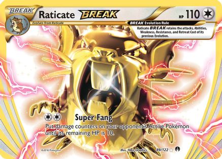 Raticate BREAK 089 - Holofoil XY BREAKpoint - Rare BREAK