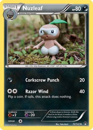 Nuzleaf 072 - Reverse Holofoil XY BREAKpoint - Uncommon