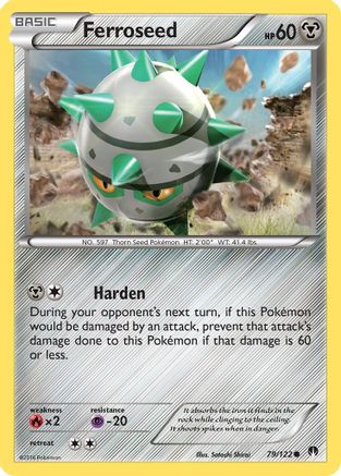 Ferroseed 079 - Reverse Holofoil XY BREAKpoint - Common