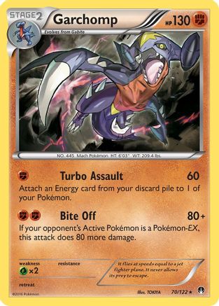 Garchomp 070 - Reverse Holofoil XY BREAKpoint - Holo Rare