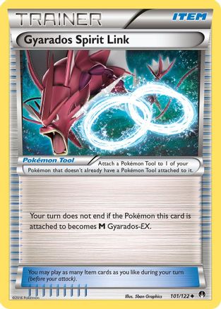 Gyarados Spirit Link 101 - Reverse Holofoil XY BREAKpoint - Uncommon