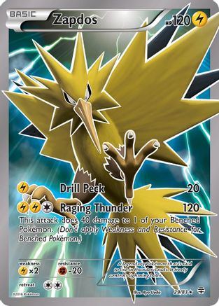 Zapdos 029 - Holofoil Generations - Holo Rare