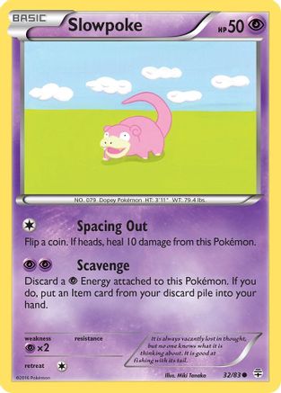 Slowpoke 032 - Reverse Holofoil Generations - Common