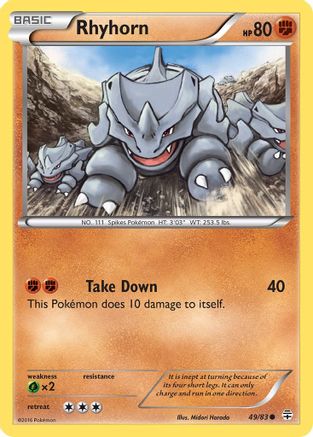 Rhyhorn - Reverse Holofoil Generations - Common