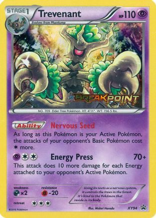 Trevenant (Prerelease) XY94 - Holofoil XY Promos - Promo