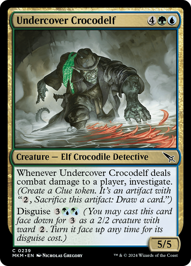 Undercover Crocodelf (b) (MKM-239) - Murders at Karlov Manor Foil