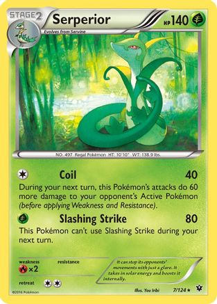 Serperior 007 - Reverse Holofoil XY Fates Collide - Rare