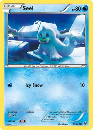 Seel 015 - Reverse Holofoil XY Fates Collide - Common