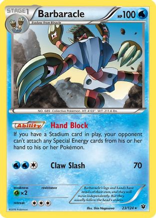 Barbaracle 023 XY Fates Collide - Rare