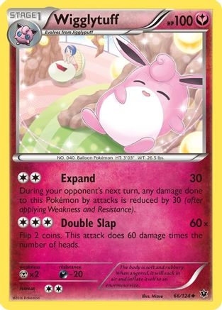 Wigglytuff 066 - Reverse Holofoil XY Fates Collide - Uncommon