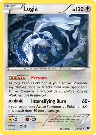 Lugia 078 - Reverse Holofoil XY Fates Collide - Rare