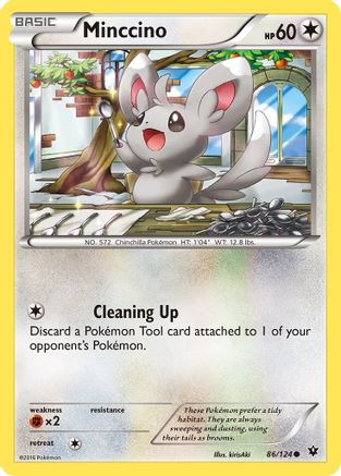 Minccino (86) (86) 086 - Reverse Holofoil XY Fates Collide - Common