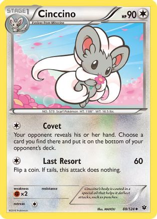 Cinccino (88) (88) 088 - Reverse Holofoil XY Fates Collide - Uncommon