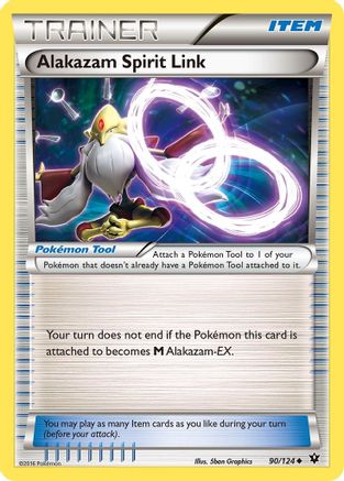 Alakazam Spirit Link 090 - Reverse Holofoil XY Fates Collide - Uncommon