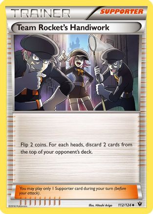 Team Rocket's Handiwork 112 XY Fates Collide - Uncommon