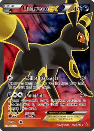 Umbreon EX (Full Art) 119 - Holofoil XY Fates Collide - Ultra Rare