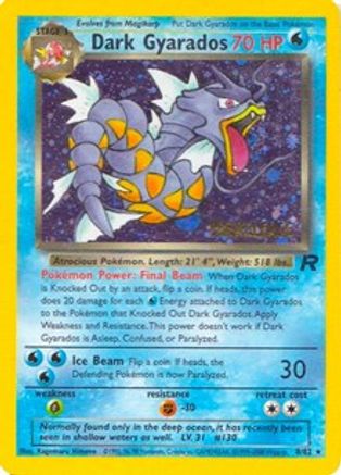 Dark Gyarados (Prerelease) 008 - Holofoil WoTC Promo - Promo