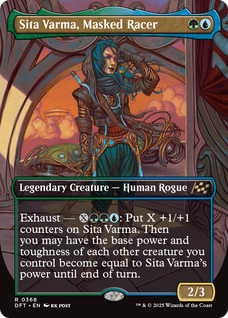 Sita Varma, Masked Racer (Borderless) (DFT-368) - Aetherdrift