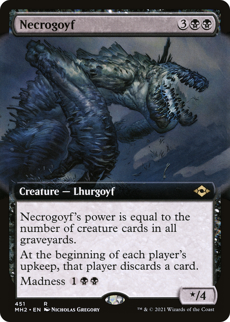 Necrogoyf (Extended Art) (MH2-451) - Modern Horizons 2: (Extended Art) Foil