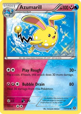 Azumarill 077 XY Steam Siege - Uncommon