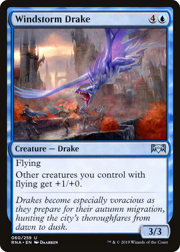 Windstorm Drake (RNA-060) - Ravnica Allegiance Foil