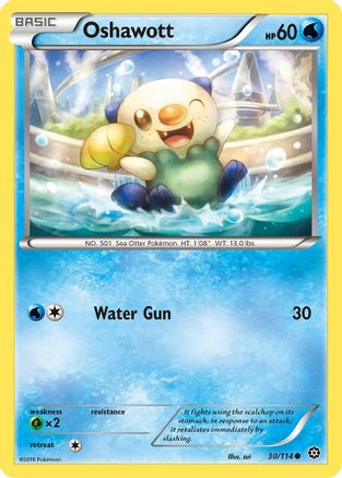 Oshawott 030 XY Steam Siege - Common