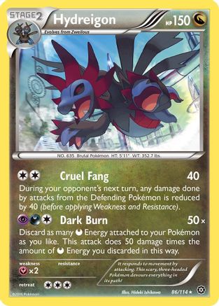 Hydreigon 086 - Holofoil XY Steam Siege - Holo Rare