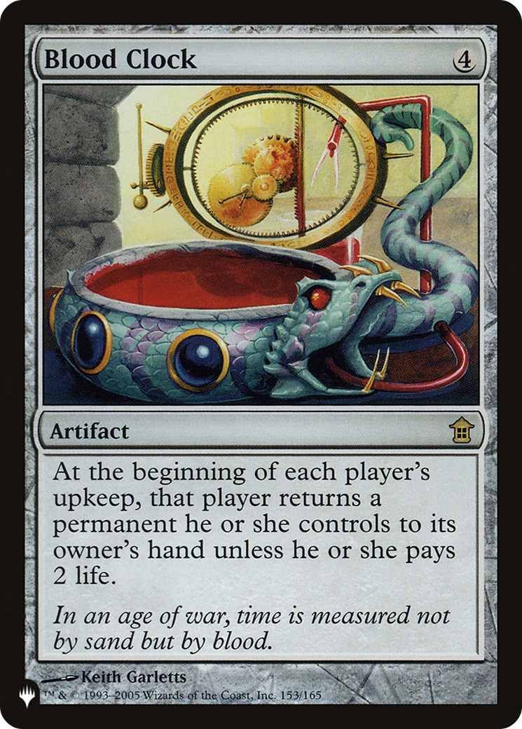 Blood Clock (LIST-153/165) - The List