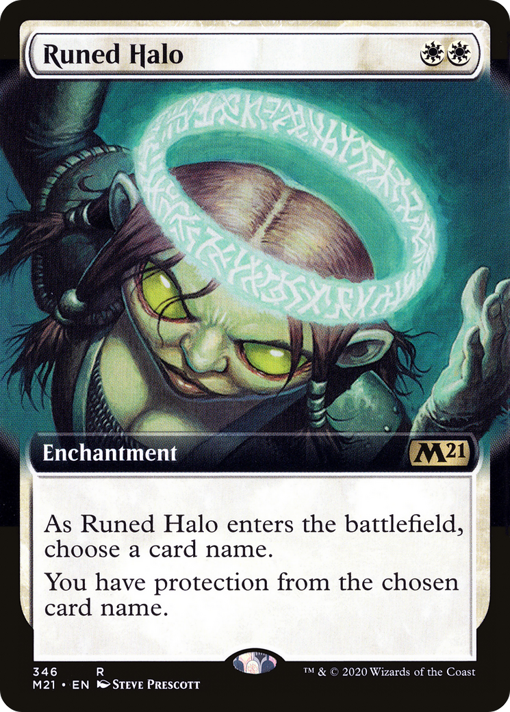 Runed Halo (Extended Art) (M21-346) - Core Set 2021: (Extended Art) Foil