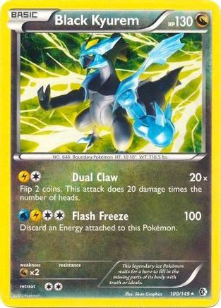 Black Kyurem - 100/149 (BW Boundaries Crossed)/149 - Holofoil Deck Exclusives - Holo Rare