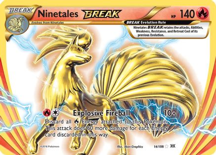 Ninetales BREAK 016 - Holofoil XY Evolutions - Rare BREAK