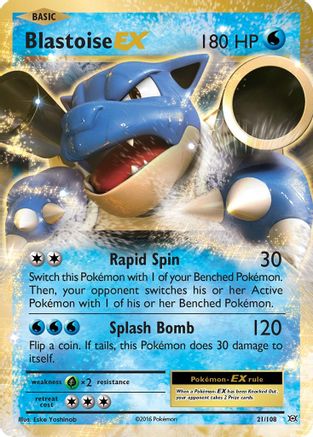 Blastoise EX 021 - Holofoil XY Evolutions - Ultra Rare