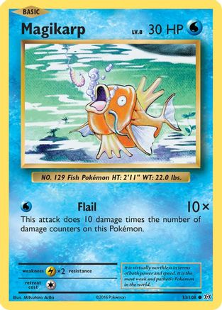 Magikarp 033 - Reverse Holofoil XY Evolutions - Common