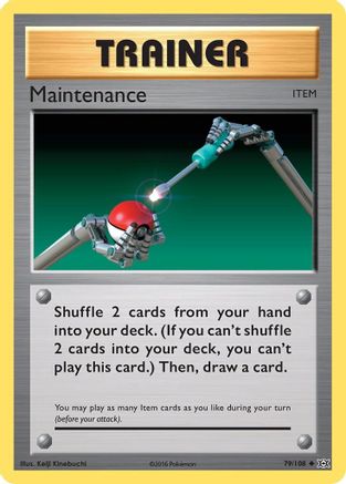 Maintenance 079 - Reverse Holofoil XY Evolutions - Uncommon