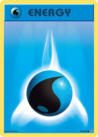 Water Energy 093 - Reverse Holofoil XY Evolutions - Common