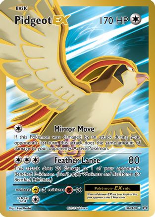 Pidgeot EX (Full Art) 104 - Holofoil XY Evolutions - Ultra Rare