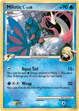 Milotic C - 35/147 (DPPt Supreme Victors)/147 - Holofoil Deck Exclusives - Holo Rare