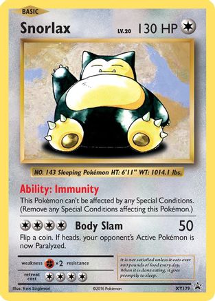 Snorlax XY179 - Holofoil XY Promos - Promo