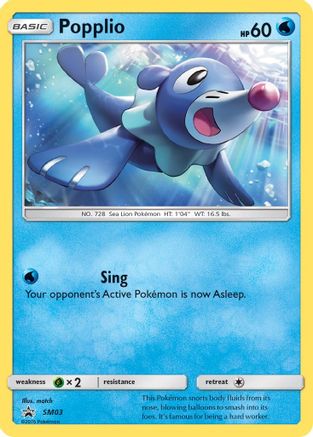 Popplio - SM03 - Holofoil SM Promos - Promo