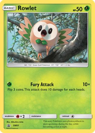 Rowlet - SM01 - Holofoil SM Promos - Promo