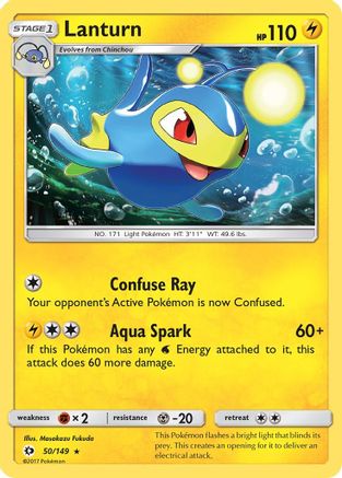 Lanturn 050 SM Base Set - Rare