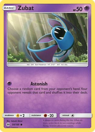 Zubat 054 SM Base Set - Common