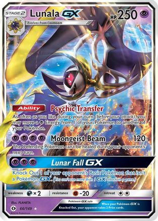 Lunala GX 066 - Holofoil SM Base Set - Ultra Rare