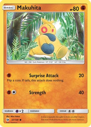 Makuhita 067 SM Base Set - Common