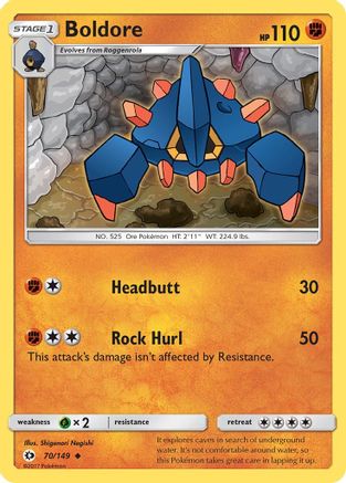 Boldore 070 SM Base Set - Uncommon
