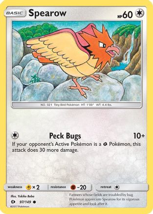 Spearow 097 SM Base Set - Common
