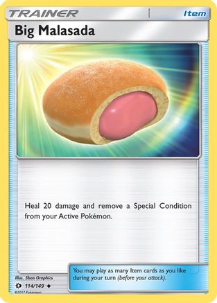 Big Malasada 114 - Reverse Holofoil SM Base Set - Uncommon