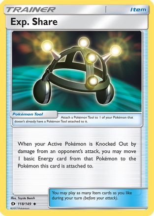 Exp. Share 118 SM Base Set - Uncommon