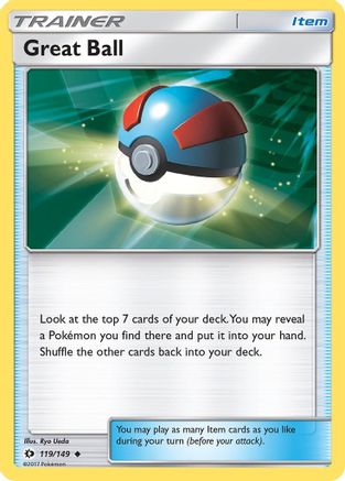 Great Ball 119 - Reverse Holofoil SM Base Set - Uncommon
